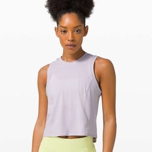 Lululemon NWT sheer will tank size 4 Gray